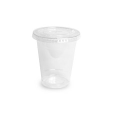 Marketman PET外賣透明杯420ml+平蓋套組, 1個, 100套, 420毫升