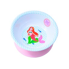 印花防傾倒兒童碗, 美人魚款, 1入