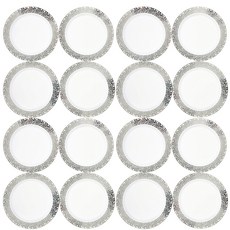 塑膠經典銀盤 26cm, 1件, 16個