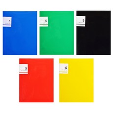 ECO Chungwoon PP亮面Plus文件夾 A4, 隨機出貨, 5個