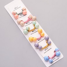 HANNAL RIBON 閃亮柔和圓形髮圈 6款 2入