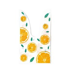 복주머니형 보자기 비닐백봉투, G 오렌지, 50개