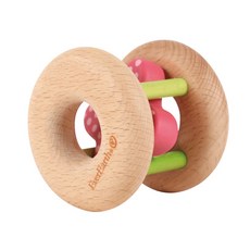 EverEarth 木製花朵造型搖鈴, 圖片色, 1入