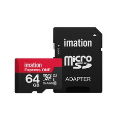 이메이션 microSD 메모리카드 Express ONE + 어댑터, 64GB, 1개