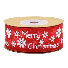 도나앤데코 멀비 크리스마스 2.5cm, 레드, 9m, 1개