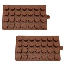 28格矽膠表情造型模具, 單色, 2個