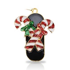 Kalron 聖誕節金屬角色USB隨身碟 聖誕老人糖果, 16GB, 1個