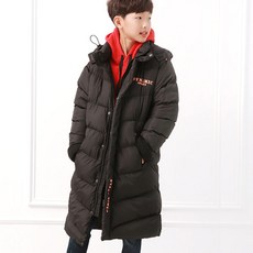 JKID 童款Dynamic英文印字聚酯纖維長版保暖鋪棉外套