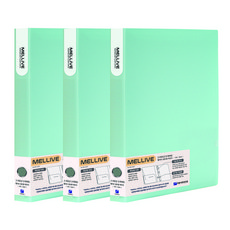 Heemang Melliv D型環 3孔活頁夾, 薄荷綠, 3個