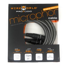 와이어월드 Equinox 마이크 & 아날로그 패치 케이블 7.5m, XLR-XLR, 혼합 색상