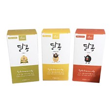 푸른솔푸드 볶은콩 달콩 검정콩 3종 선물용 박스세트 초코콩 25g x 6p + 백태 25g x 6p + 검정콩 25g x 6p, 1세트