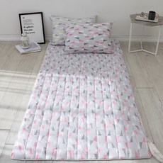 CHOUETTROOM 水暖床墊套, 三角粉紅色