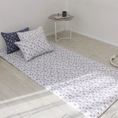 CHOUETTROOM 仙人掌印花水暖床墊套, 灰色的