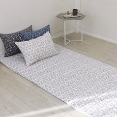 CHOUETTROOM 半花卉超細纖維溫熱水墊套, 象牙白