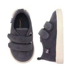 koongskoongs 孩童魔鬼氈燈芯絨平底鞋