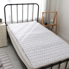 슈에뜨룸 세미 플라워 마이크로 온열 온수 매트 커버, 아이보리