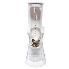 新款單孔圓形穀物麥片分配器 白色, 1個