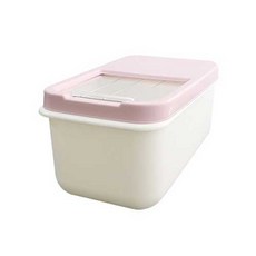 푸코 슬라이드 잡곡 쌀통 10kg, 핑크, 1개