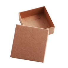 禮物盒 8號 8.5 x 8.5 x 3.5 cm, 20個, 牛皮紙