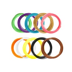 EasyDrawing低溫無線3D筆專用PCL燈絲10色, 單一商品, 混合色