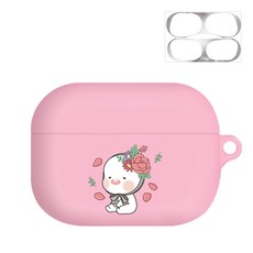 BANIMONG Ompangi Joy AirPods Pro 保護殼 + 防塵貼紙, 單一商品, 花朵Pang