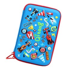 keyton 賽車 3D 鉛筆盒, 藍色, 1個