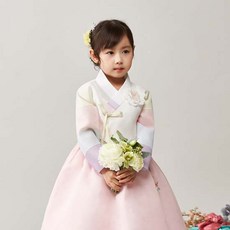 레쁘띠 여아용 연희색동 한복세트 630