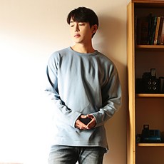 빅사이즈클럽 남성용 CRAMP 베이직 기모 무지티