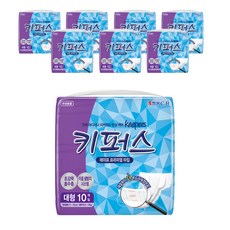 Keepers 中性膠帶高級成人尿布超大號, L, 10片, 8包