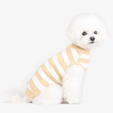 RealPet 條紋針織狗狗衣服, 黃色