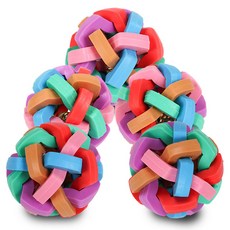 DING DONG PET 寵物乳膠彩虹鈴鐺球, 混合顏色, 5個