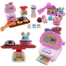 TOICO迷你冰淇淋甜甜圈商店集市玩, 混合顏色, 1套