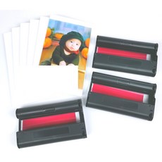 Cgraphics 自拍照片打印機 KP-108IN 兼容照片紙 + 色帶 108p 套組, 100 x 148 毫米, 1套