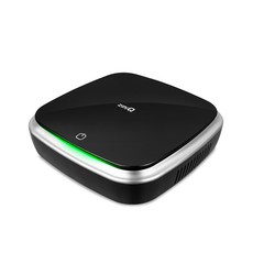 ziniQ 車用USD充電LED空氣淨化器, ZQ-AIR400（黑色）
