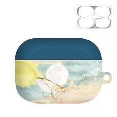 BANIMONG Water Whale 硬殼AirPods Pro保護殼 + 防鐵粉貼, 單一商品, 黎明, 1個