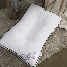 I'm Living 黑色邊線纖維棉質枕頭, 白色, 1個