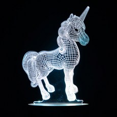 Homemine LED 3D 獨角獸系列氣氛燈 C type, C04 獨角獸4