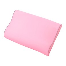 Rubber tree 彎曲型乳膠枕頭, Silky Pink, 1個