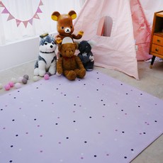 圓點印花防滑地墊