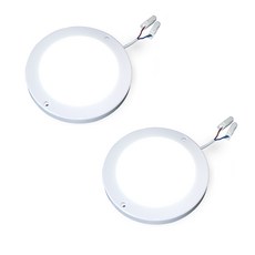 Gaon LED LED邊緣圓形直筒15W感應燈 日光色 2入, 白色的