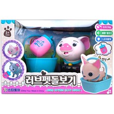 Star Toy 愛心寵物照護 蜜糖豬機器人玩具, 混合顏色, 1個