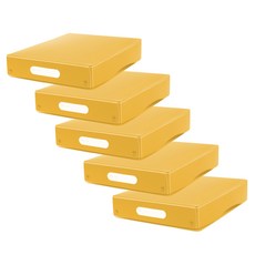 Mellive整理收納箱, 5層, 黃色的