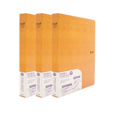 Indi Snake 雙槓桿式文件夾 A4 A3, 黃色, 3個