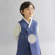 geumdong hanbok 男童藍色法式縫線韓服 AM084 + 福袋套裝