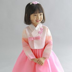 geumdong hanbok 女童淺粉色蝴蝶結韓服 AW078 + 福袋套裝