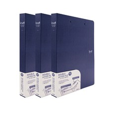 Indie Snake 雙槓桿文件夾 A4 A3, 海軍藍, 3個