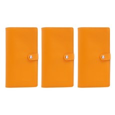 인디 가죽 명함집 3p, 3단, 노랑