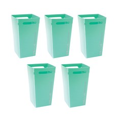 멜리브 책상 정리박스 S, 민트, 5개