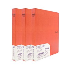 Indie Snake 雙桿文件夾 A4 A3, 橘色, 3個
