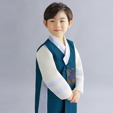 GUMDONGE 男童用深藍拼色韓服 AM091 + 福袋套裝